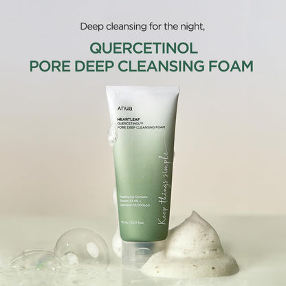 Anua heartleaf quercetinolt™ pore deep cleansing foam