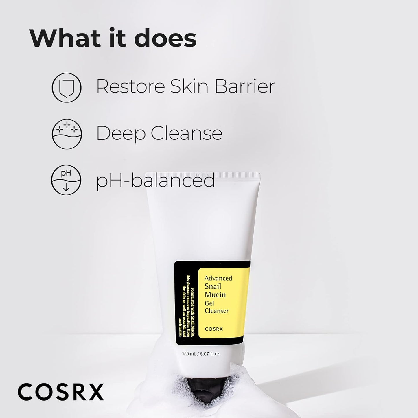 Cosrx Advanced Snail Mucin Gel Cleanser