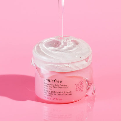 Innisfree Dewy Glow Jelly Cream with Jeju Cherry Blossom Facial Cream