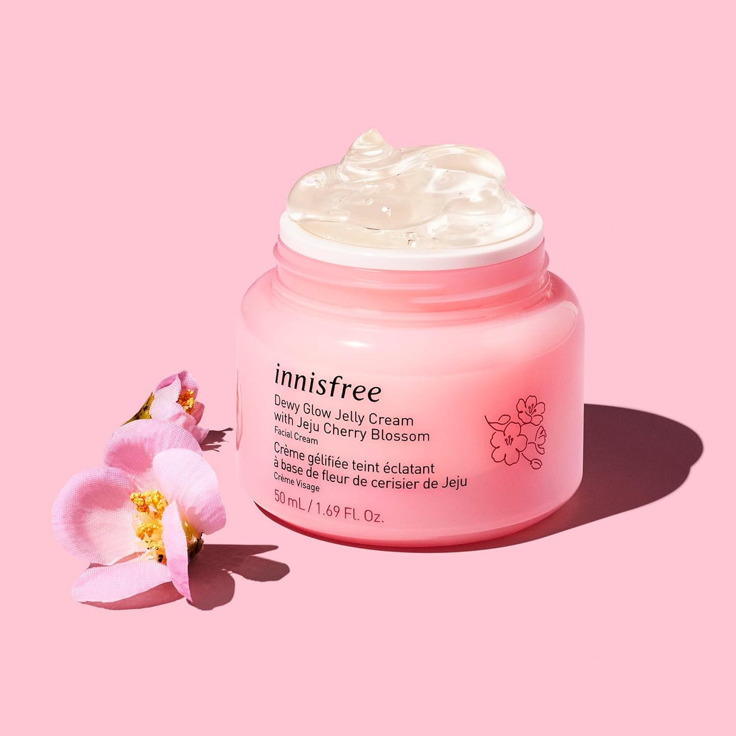 Innisfree Dewy Glow Jelly Cream with Jeju Cherry Blossom Facial Cream