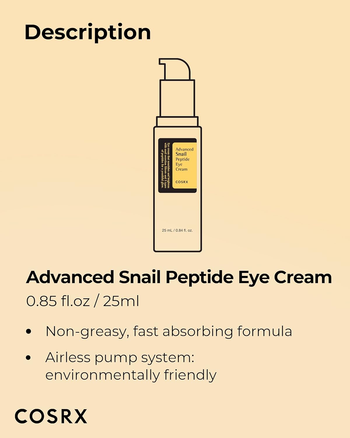 Cosrx Advanced Snail Peptide Eye Cream